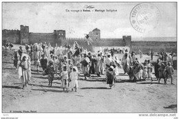 FRANCE Ex Colonie - MAROC - Cachet " Campagne Du Maroc - Casablanca " 1907/1911 Sur CP Voyage A Rabt - Mariage Indegene - Cartas & Documentos