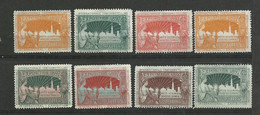 Belgique Lot  De  8 Vignettes De L' Exposition Internationale Arts Sciences Industrie & Commerce 1897 Neufs (*)  B/TB - Erinnophilie [E]