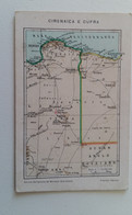PRIMI ANNI Del 1900 Cartolina CARTA GEOGRAFICA CIRENAICA E CUFRA Da SERVIZIO CARTOGRAFICO MINISTERO COLONIE+nuova-MM213 - Maps