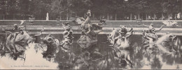 CPA - Panoramique - Carte Lettre - 78 - Parc De Versailles - Bassin Du Dragon - Statues - Poisson 28x11cm - Versailles