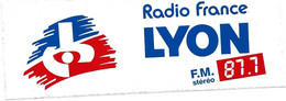 Autocollants Radio  **  Radio France  Lyon - Stickers