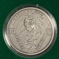 Commemorative Silver Coin - Ukraine- 10 UAH (80th Anniversary Of The Tragedy In Babi Yar) - FDC - Ukraine