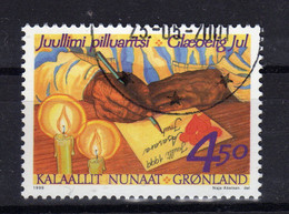 GROENLAND Greenland 1999 Noel Christmas Lettre Yv 322 Obl - Usados