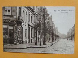 Cpa Belgique -- BRUXELLES -- Avenue Michel-Ange - Bureau De Tabacs - Prachtstraßen, Boulevards