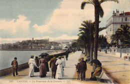 CPA - 06 - CANNES - Carte Colorisée - La Promenade De La Croisette - Ane - LL - - Cannes