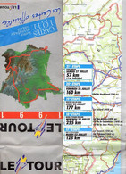 Carte Guide Programme Du Tour De France Cycliste 1991 - Roadmaps