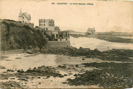 Carantec * Vue Sur La Grève Blanche Et L'hôtel * Pub Au Verso Biscuiterie De Bretagne , Douarnenez - Carantec