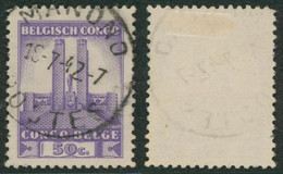 Congo Belge - Monument Roi Albert I : N°217 Obl Simple Cercle "Manono" - Used Stamps