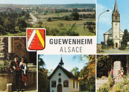 CPM, GUEWENHEIM, Alsace, Multivues, écrite, Timbrée, église, Chapelle, Monuments Di 1er R.V.Y. - Otros Municipios