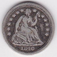 UNITED STATES, 1/2 Dime 1840O - Half Dime