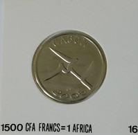 Gabon - 1500 Francs CFA  (1 Africa) 2005, X# 16 (Fantasy Coin) (#1337) - Gabon