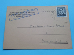 Charbonnages DE RESSAIX > RESSAIX Hainaut > Carte Lettre ( Allard - Mont Sur Marchienne ) Anno 1959 ( Voir Photo ) ! - Binche