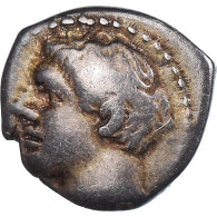 Monnaie, Massalia, Obole, 121-82 BC, Marseille, Rare Portrait, TTB, Argent - Gauloises