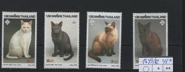 Thailand Michel Cat.No. Mnh/** 1649/1652 Cats - Thailand