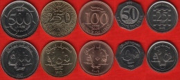 Lebanon Set Of 5 Coins: 25-500 Livres 1996-2009 UNC - Liban