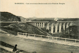 St Brieuc * Les Nouveaux Boulevards Et Le Pont De Toupin * Ligne Chemin De Fer * Passage Du Train - Saint-Brieuc