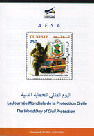 Delcampe - TUNISIE-Notice-Sapeurs Pompiers 2016 En 3 Langues (3 Images) // FLYER Firemen (3 Scans) In 3 Languages - Feuerwehr
