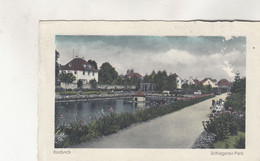 B5546) KORBACH - SCHLAGETER PARK - Weg Mit Bank Mit Kindern - HAUS Details Pavillon Am Wasser Feldpost 1941 - Korbach