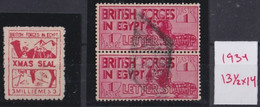 F-EX27554 EGYPT 1934 MH LETTER BRITISH FORCES SPHYNX 13.5x14. - 1915-1921 Protectorat Britannique