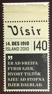 Iceland 2010 Visir Newspaper Centenary MNH - Unused Stamps