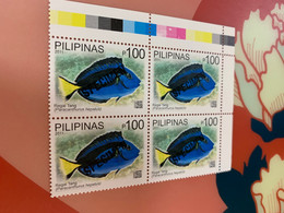 Philippines Stamp Specimen Official Block MNH Fish - Philippines