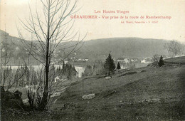 Gérardmer * Vue De La Commune Prise De La Route De Ramberchamp - Gerardmer