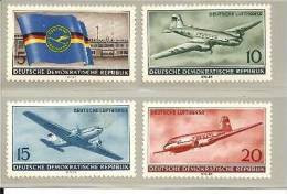 DDRMi.Nr.512-15**/ DDR Lufthansa 1956 (Flugzeuge) MNH - Ungebraucht