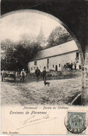 Environs De Florennes  Merlemont  Ferme Du Chateau Animée Voyagé En 1908 - Philippeville