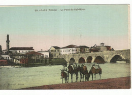 CPA,Turquie , N°59 , Adana ( Cilicie ) , Le Pont Du Sei-Houn , Animée ,Ed. Mizrahi - Turkey