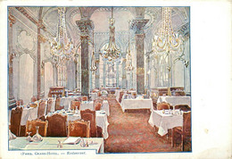 Paris * Le Grand Hôtel * Intérieur Du Restaurant * Salle à Manger - Cafés, Hotels, Restaurants