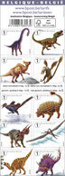 Belg.2015. Boekje 154** Geduchte Dino's - 4549/58** Les Redoutables Dinosaures (Carnet 154) - Booklets 1953-....