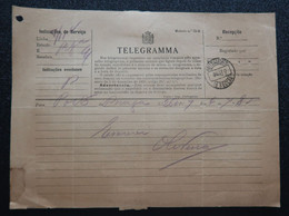 Portugal Télégramme 1900 Cachet Télégraphe Du Porto Telegram Oporto Telegraph Postmark - Brieven En Documenten