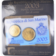 Saint Marin , Coffret, 2003, Rome, 20c + 50c, FDC - San Marino