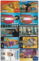 France Lot 10 Télécartes Publiques Illustrées, Thème Loisirs - Lots - Collections