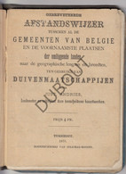 Duivensport/Colombophilie - 1878 - Afstandswijzer Voor Duivenmaatschappijen - J. Andries, Turnhout (W158) - Antique