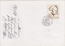 W3809- SNOWDROPS FLOWERS SPECIAL POSTMARK ON COVER, FRANZ SCHUBERT STAMP, 1997, LIECHTENSTEIN - Cartas & Documentos