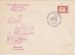 W3826- MEDGIDIA PHILATELIC EXHIBITION, SPECIAL COVER, 1979, ROMANIA - Cartas & Documentos