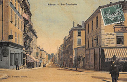 Delcampe - CPA 71 MACON RUE DE GENEVE / CPA TOILEE HOTEL DE GENEVE - Macon