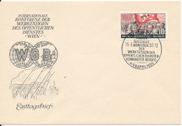 Germany DDR FDC 15-3-1955 W G B With Cachet - FDC: Sobres