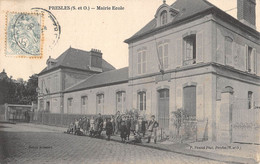 CPA 95 PRESLES MAIRIE ECOLE - Presles