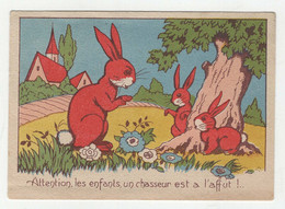 Saint-Nazaire. M. Laplanche Mercerie Bonneterie Lingerie. Vignette "Attention, Les Enfants, Un Chasseur Est à L'affut" - Andere