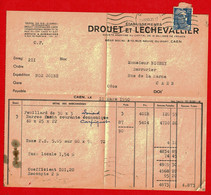 1950 - Facture Des Ets DROUET Et LECHEVALLIER De Caen - Livraison De Feuillards - Other & Unclassified