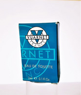 BOITE VIDE MINIATURE De PARFUM  VUARNET De VUARNET EDT 3 Ml - Miniatures Hommes (avec Boite)