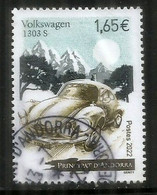 ANDORRA FR. 2022 Volkswagen 1303S Beetle GSR. Sello Usado, 1ª Calidad - Used Stamps