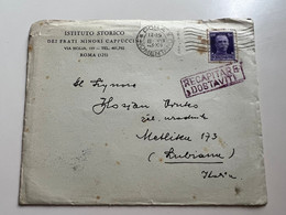 WWII Slovenia / Italy  1943 Letter Sent From Roma To Metlika / Lubiana (No 681) - Ljubljana