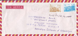 Algeria Via Aerea ANNABA 1986 Cover Brief DEUTSCHE BANK, KÖLN Germany - Algeria (1962-...)