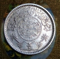 Saudi Arabia 1935 , 1/4 Rial AH 1354 . Abd Al-Aziz. Silver. KM#16 , Gomaa - Arabie Saoudite