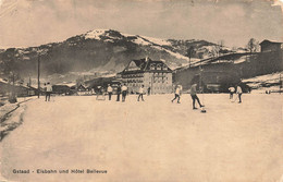 Eisenbahn Gstaad Und Hôtel Bellevue Hockey Sur Glace - Gstaad