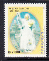 2005 Paraguay Pope John Paul II Complete Set Of 1 MNH - Paraguay