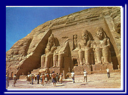 1976 ? Egypt Postcard Temple Abu - Simbel Franked But Unposted 2scans - Tempel Von Abu Simbel